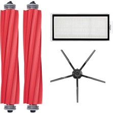 Mija Roborock Q7 Max + T8 Uyumlu 5 Parça Yedek Filtre Fırça Seti Siyah