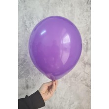 Pekshop Mor Balon 10 Adet - 12 Inc 30 cm Parti Balonu