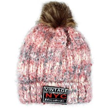 Sebura Kadın Bere Vintage ve Ponpon Model Kışlık Bayan Bere