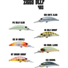 Fujin Ziggy Deep 48S 48MM 4,5gr Maket Balık #099 White Glow