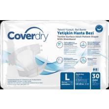 Coverdry Bel Bantlı Large Hasta Bezi 30'lu Tekstil Yüzeyli Yetişkin Ürün