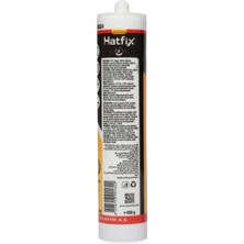 Hatfix Silikonize Mastik Beyaz 2 Adet 500GR