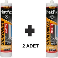 Hatfix Silikonize Mastik Altınmeşe  2 Adet 500GR