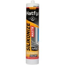 Hatfix Silikonize Mastik Beyaz 450GR