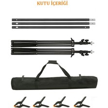 AA Plus Fon Standı Background Stand 2x2 M + 4 Mandal