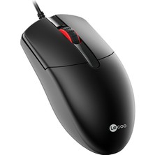 Lenovo Lecoo MS103 Tuşlu USB Kablolu 1000DPI Optik Mouse Siyah