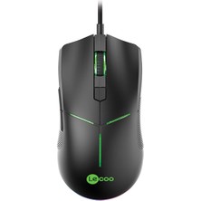 Lenovo Lecoo MS109 Kablolu RGB LED Aydınlatmalı 6400 DPI 8 Makro Tuşlu 132g Gaming Mouse Siyah