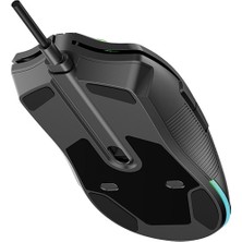 Lenovo Lecoo MS109 Kablolu RGB LED Aydınlatmalı 6400 DPI 8 Makro Tuşlu 132g Gaming Mouse Siyah