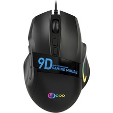 Lenovo Lecoo MS130 Kablolu RGB LED Aydınlatmalı 7200DPI 9 Makro Tuşlu 500Hz Gaming Mouse Siyah