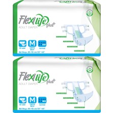 Flexi Life Yetişkin Hasta Bezi Bel Bantlı Tekstil Yüzeyli Medium Orta 60 Adet