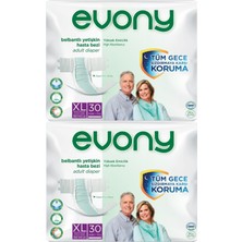Evony Hasta Bezi Yetişkin Bel Bantlı Tekstil Yüzey Extra Large- Ekstra Büyük Boy 60 Adet (2pk*30)