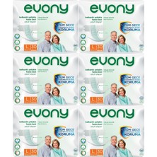 EVONY Hasta Bezi Yetişkin Bel Bantlı Tekstil Yüzey L-Büyük Boy 180 Adet (6Pk*30)