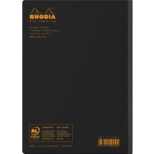 Rhodia Composition Book A5 Çizgili Defter Black 119219C