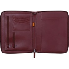 Rhodia A4 Fermuarlı Portföy Burgundy 168107C