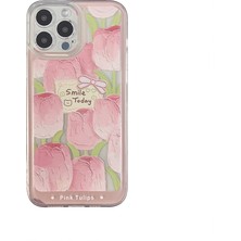 iphone 13 Shockproof Silikon Kılıf Şeffaf Koruma-Pembe(Yurt Dışından)