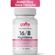 Gamy 16/8 Aralıklı Oruç Gündüz Ve Gece 30+30 Tablet Aralıklı Oruç Diyeti Gıda Takviyesi