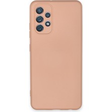 Newface Samsung Galaxy A13 4g Kılıf Nano Içi Kadife  Silikon - Pudra