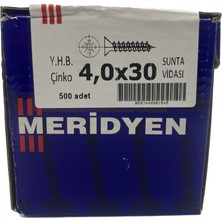 Meridyen 4,0X30 Sunta Vidası 500 Adet