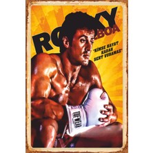 Hayat Poster Rocky Balboa Retro Ahşap Poster
