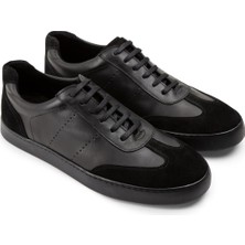 Deery Hakiki Deri Siyah Sneaker Erkek Ayakkabı
