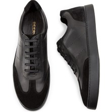 Deery Hakiki Deri Siyah Sneaker Erkek Ayakkabı