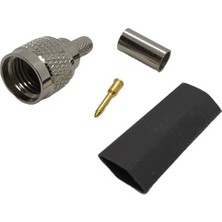 Mini Uhf Erkek Konnektör Seti (Mini Uhf Erkek-Içdiş Sıkmalı Düz Model) (RG58)