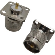 Uhf Konnektör (Uhf Erkek-Içdiş) (Flanşlı 4 Delikli Düz Model)