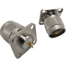 Uhf Konnektör (Uhf Erkek-Içdiş) (Flanşlı 4 Delikli Düz Model)
