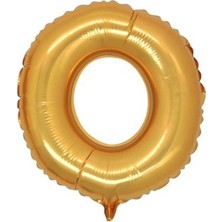Hknys O Harfi Altın (Gold) Renk   Folyo Balon-40 Santim -Harf Isim Folyo Balon