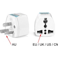 Avustralya Üç Ayaklı Au Çevirici Fişi Priz Adaptörü
