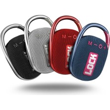 Powerway  Lock Kırmızı Taşınabilir Bluetooth Hoparlör Ses Bombası Kilit Özellikli