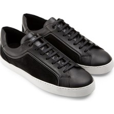 Deery Hakiki Süet Siyah Sneaker Erkek Ayakkabı