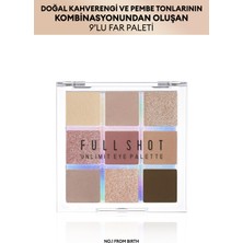 MISSHA Yoğun Renk Pigmentli 9' Lu Far Paleti Full Shot Unlimit Eye Palette (No.1 From Birth)