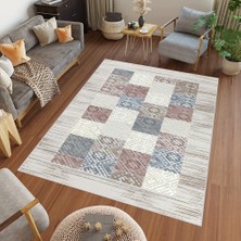 Rovigo Home Dijital Baskı Yıkanabilir Kaymaz Taban Salon Halısı RVG0452