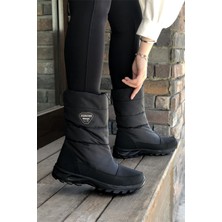 Scooter Su Geçirmez Siyah Kadın Kar Botu Z5547TS