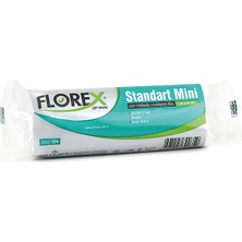 zengin çarşım Florex 80 gr Standart Mini Çöp Torbası (44 x 45 Cm) Beyaz Çöp Poşeti 25 Rulo (25 x 40=1000 Adet)