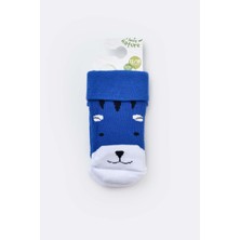 Biorganic Bebek Havlu Çorap Mavi