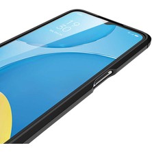 Aqua Aksesuar Oppo A55 5g Kılıf Kamera Korumalı Deri Görünümlü Silikon Kapak