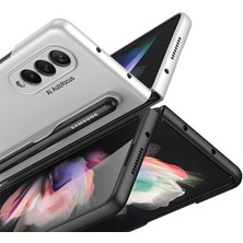 Dexmon Galaxy Z Fold 3 Kılıf S Pen Yuva Tasarımı Kamera Korumalı Katlanabilir Parmak Izi ve Leke Yapmaz Soft Yüzey