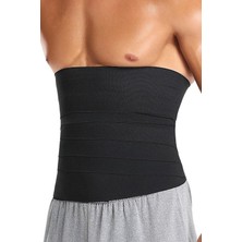 Sauna Suit Korse Bele Dolamalı Kum Saati 4m Sarma Bel Korsesi Tummy Wrap Waist Trainer