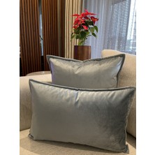 Decamor Home Kadife Kırlent Kılıfı Mint Yeşili Kadife Kırlent Kılıfı