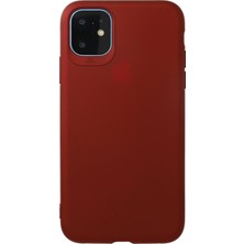 Kılıf Evrenim iPhone 11 Kılıf Premium Rubber Silikon - Bordo