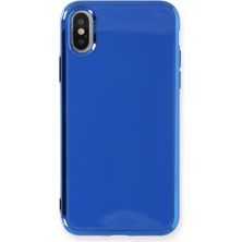 Kılıf Evrenim iPhone x Kılıf Ikon Silikon - Mavi
