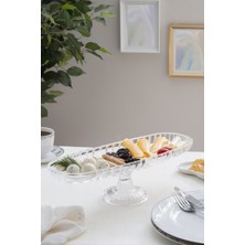 Glamis Cam Ayaklı Balık Model Kayık Tabak