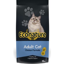 Econature Yetişkin Kedi Maması, Tavuklu, 15 kg