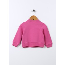 Mammaramma Baskılı Bebek Koyu Pembe Sweatshirt 22FWG-52