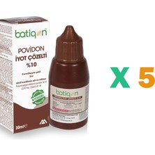 Batiqonıx Povidon Iyot Çözelti Dökme 30 Ml X 5