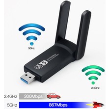 USB 3.0 AC1200Mbps Wifi adaptörü dual Bant 5GHz /2.4Ghz