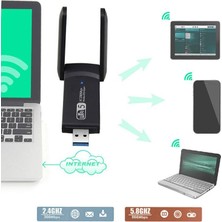 USB 3.0 AC1200Mbps Wifi adaptörü dual Bant 5GHz /2.4Ghz