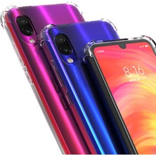 Kip GSM Xiaomi Redmi Note 7 Şeffaf Kamera Korumalı Darbe Emici Telefon Kılıfı